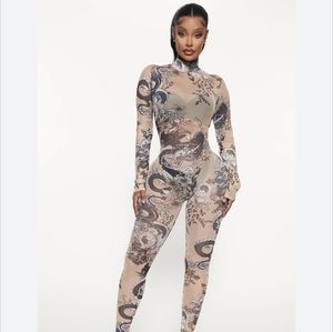 'Always Slaying' Mesh Jumpsuit